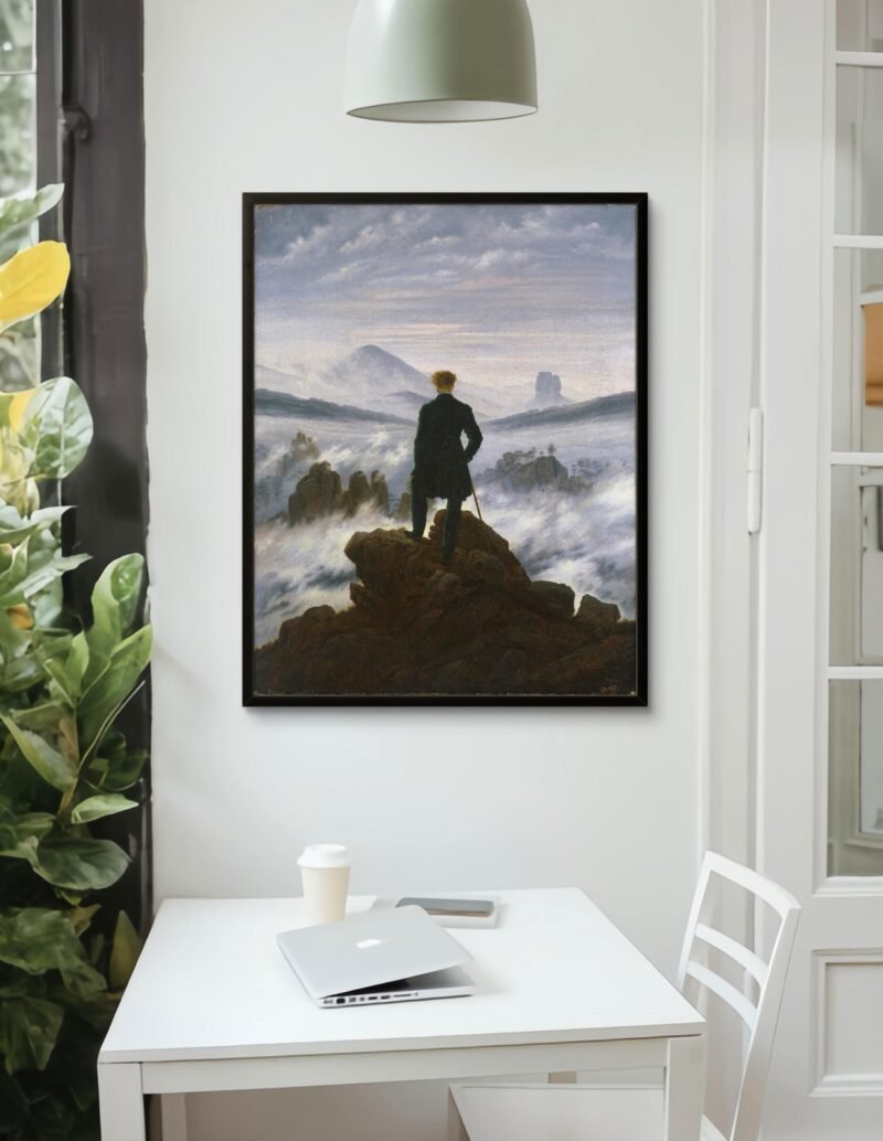 Andarilho acima do Mar de Neblina por Caspar David Friedrich