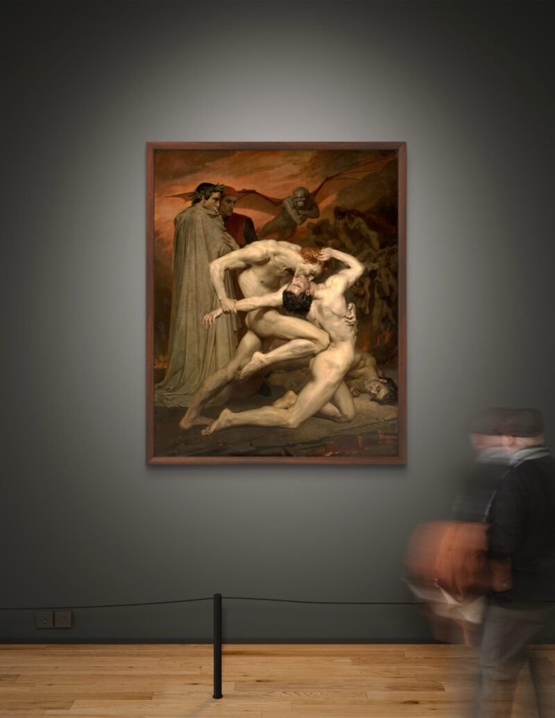 Dante e Virgílio no Inferno por William-Adolphe Bouguereau